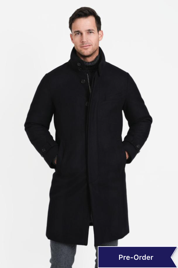 Classic Wool Topcoat, Black – Norwegian Wool