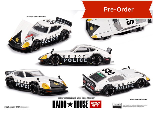 Preorder) Kaido House x Mini GT 1:64 Nissan Fairlady Z Kaido GT Polic