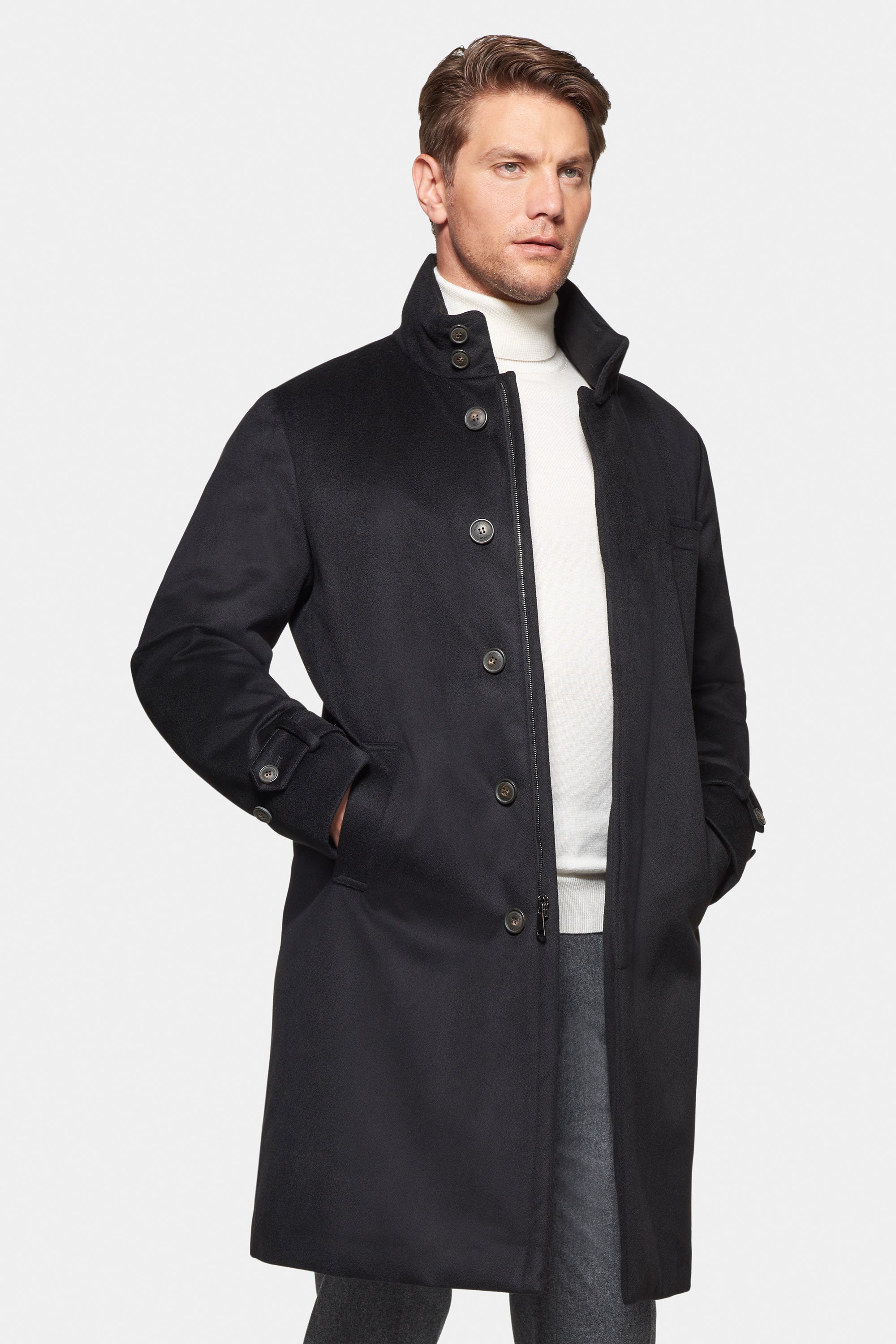 Pure Cashmere Topcoat, Black – Norwegian Wool