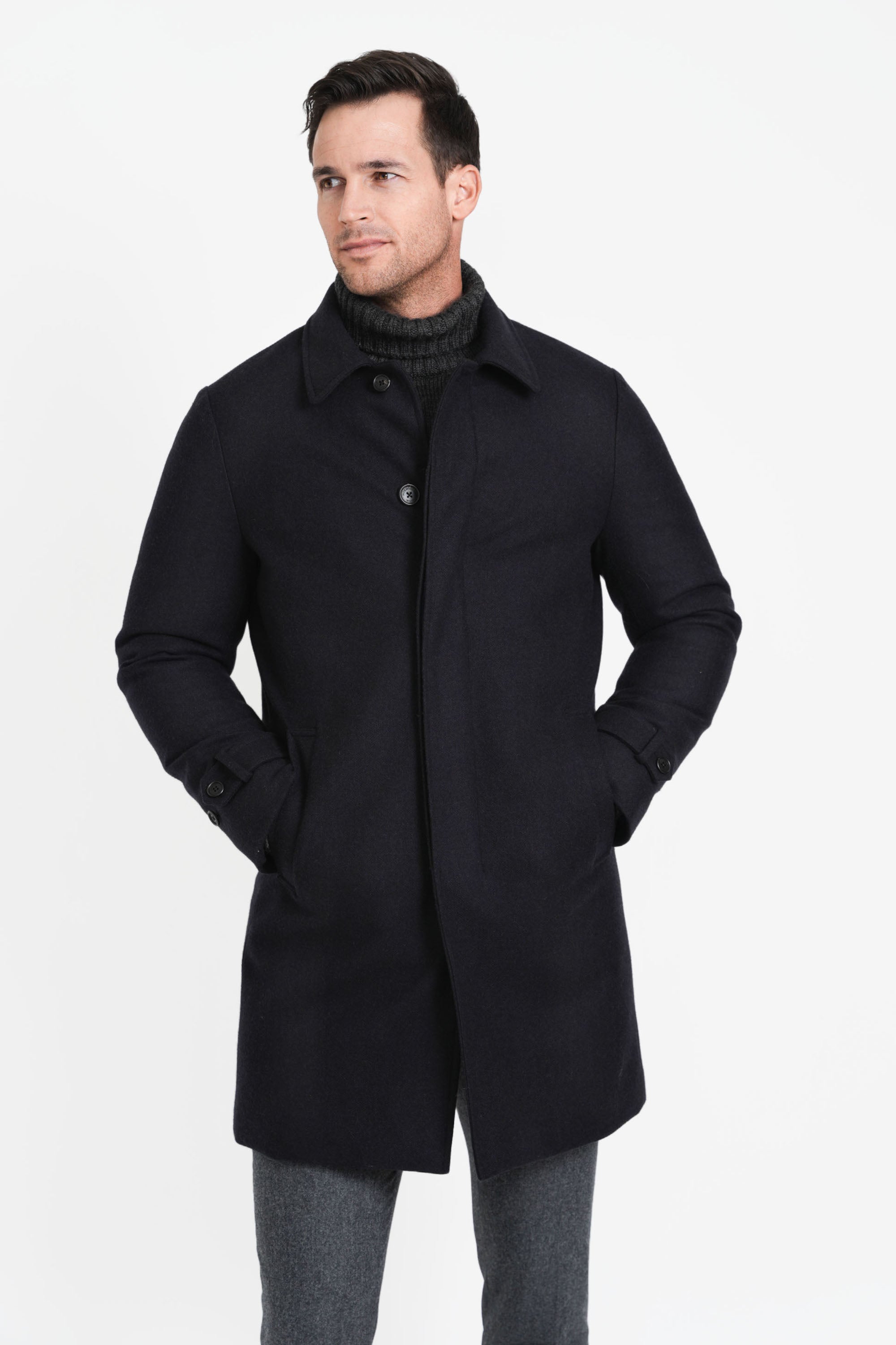 3/4 Length Winter Jackets | Down-Lined Waterproof Wool  Norwegian Wool