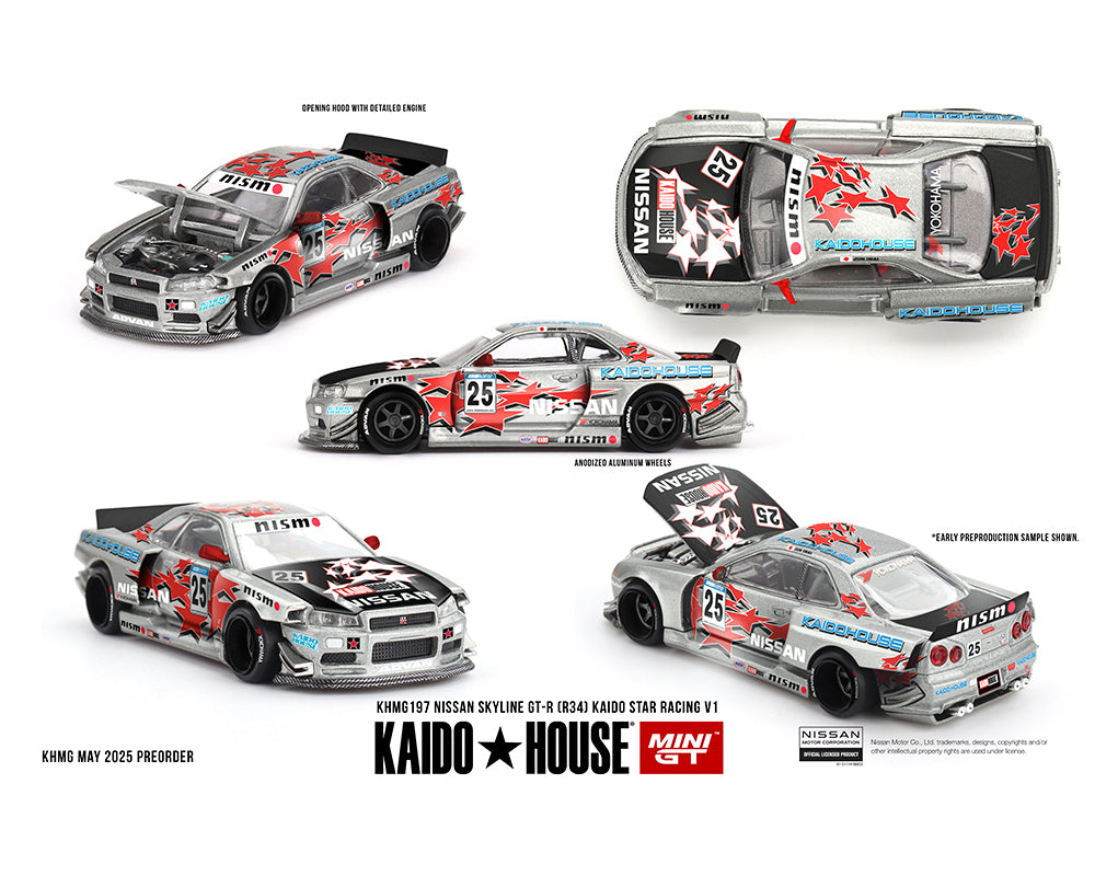In Stock) Mini GT x Kaido House 1/64 Nissan Skyline GT-R